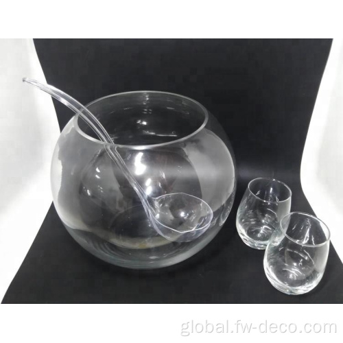 Punch Bowl Set with Cups glass punch bowl set with cups and ladle Supplier